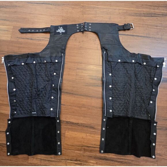 First Classics Thermal Lined Motorcycle Chaps Unisex Size 3XS Used No Road Rash - Picture 4 of 11